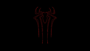Spider-Man, Logo, AMOLED, Black background, 4K wallpaper