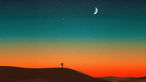 Alone, Minimalism, Minimalist, Artist, Artwork, Digital Art, 4K wallpaper