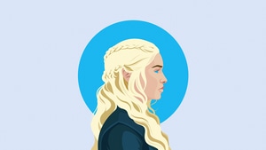 Daenerys Targaryen, Game Of Thrones, Tv Shows, Minimalism, Minimalist, Artist, Artwork, Digital Art, 4K wallpaper