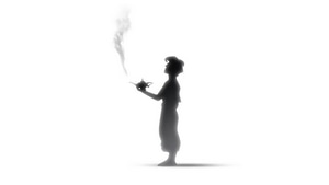 Aladdin, Cartoons, White, Artist, Artwork, Digital Art, 4K wallpaper