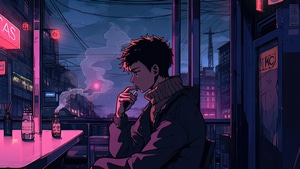Lofi, Artist, Artwork, Digital Art, 4K wallpaper