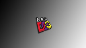 Ms Dos, Computer, Logo, 4K wallpaper