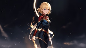 Captain Marvel, Superheroes, Artwork, Artist, Digital Art, 4K wallpaper