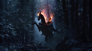 Ghost Rider, Horse, Fire, Flame, Artist, Artwork, Digital Art, 4K wallpaper