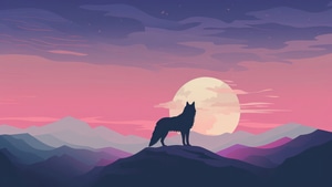 Fox, Minimalism, Minimalist, Artist, Artwork, Digital Art, 4K wallpaper