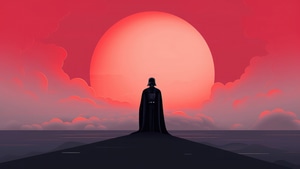 Darth Vader, Star Wars, Minimalism, Minimalist, Artist, Artwork, Digital Art, 4K wallpaper