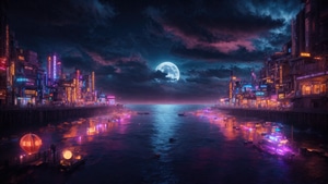 Moon, Ai, Artist, Artwork, Digital Art, 4K wallpaper