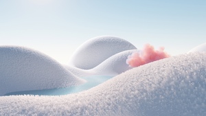 White aesthetic, Landscape, Infrared vision, Tranquility, Daylight, 4K wallpaper