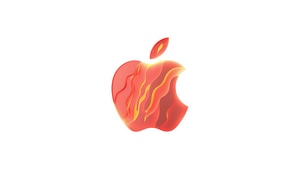 Apple, Logo, Computer, White, 4K wallpaper