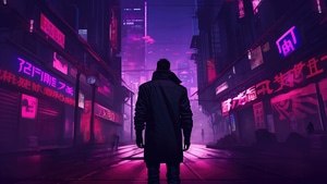Synthwave, Street, Alone, Ai, Artist, Artwork, Digital Art, 4K wallpaper