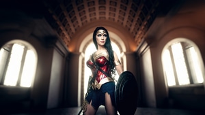 Wonder Woman, Superheroes, Cosplay, Girls, Model, 4K wallpaper