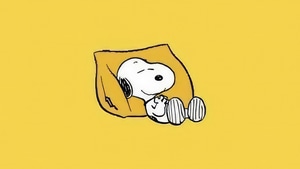 Snoopy, Cartoons, Yellow, Minimalism, Minimalist, Artist, Artwork, Digital Art, 4K wallpaper