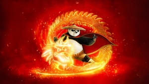Kung Fu Panda 4, Dragon, Fire, 2024 Movies, Animation movies, 4K wallpaper