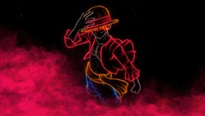 Monkey D Luffy, One Piece, Anime, Minimalism, Minimalist, Artist, Artwork, Digital Art, 4K wallpaper