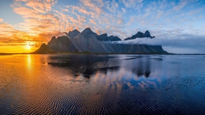 Landscape, Reflection, Sea, Nature, 4K wallpaper