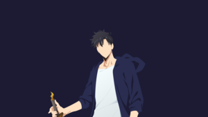 Sung Jinwoo, Faceless, Minimalist, Dark blue, Solo Leveling, 4K wallpaper