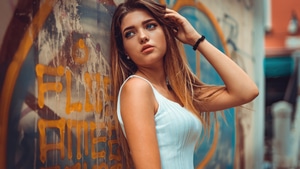 Blue Eyes, Girls, Model, 4K wallpaper