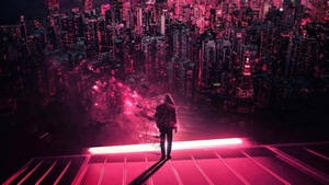 Hoodie, Alone, Artist, Artwork, Digital Art, 4K wallpaper