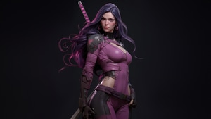 Psylocke, Superheroes, Fantasy Girls, Artist, Artwork, Digital Art, Artstation, 4K wallpaper