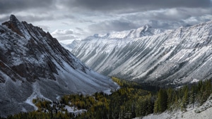 Winter, Mountains, Nature, 4K wallpaper