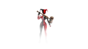 Harley Quinn, Superheroes, White, Minimalism, Minimalist, Artist, Artwork, Digital Art, 4K wallpaper
