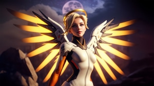 Mercy Overwatch, Overwatch 2, Overwatch, Games, Artist, Artwork, Digital Art, Artstation, 4K wallpaper
