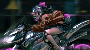 Biker, Scifi, Motorcycle, Artist, Artwork, Digital Art, 4K wallpaper