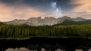Lake, Reflection, Nature, Mountains, 4K wallpaper