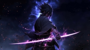 Sasuke Uchiha, Naruto, Anime, Artwork, Digital Art, 4K wallpaper