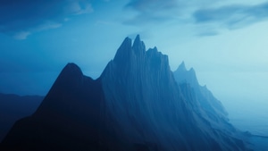 Mountains, Minimalism, Minimalist, Artist, Artwork, Digital Art, Artstation, 4K wallpaper