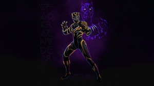 Black Panther, Superheroes, Minimalism, Minimalist, Artist, Artwork, Digital Art, Artstation, 4K wallpaper