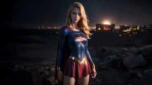 Supergirl, Superheroes, Ai Girls, Ai, Artist, Artwork, Digital Art, Artstation, 4K wallpaper
