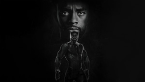 Black Panther, Chadwick Boseman, Superheroes, Dark, Black, Artist, Artwork, Digital Art, Artstation, 4K wallpaper
