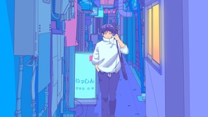 Yuta Okkotsu, Japanese, Street, Artwork, Vaporwave, Lofi, Synthwave, 4K wallpaper