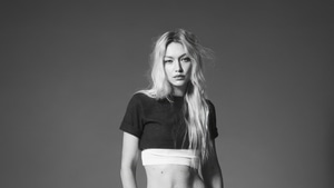 Gigi Hadid, Celebrities, Girls, Model, Monochrome, Black And White, 4K wallpaper