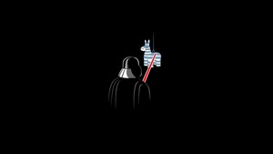 Darth Vader, Star Wars, Movies, Dark, Black, Oled, Minimalism, Minimalist, Funny, Artist, Artwork, Digital Art, 4K wallpaper