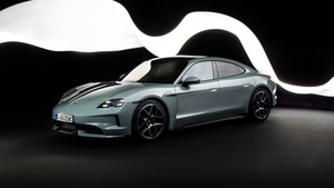 Porsche Taycan, 2024, Dark aesthetic, 4K wallpaper