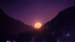 Moon, Night, Artist, Artwork, Digital Art, 4K wallpaper