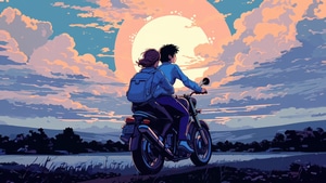 Anime Girl, Anime Boy, Anime, Couple, Artist, Artwork, Digital Art, 4K wallpaper