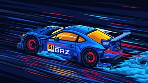 Subaru, Cars, Artwork, Artist, Digital Art, Behance, 4K wallpaper
