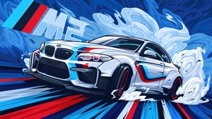Bmw M4, Bmw, Cars, Artwork, Artist, Behance, 4K wallpaper