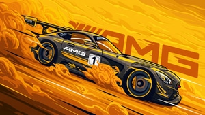 Mercedes Amg Gtr, Cars, Artwork, Artist, Behance, 4K wallpaper