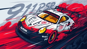 Porsche 911 Rsr, Porsche 911, Porsche, Artist, Artwork, Cars, Behance, 4K wallpaper