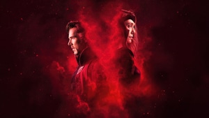 Doctor Strange In The Multiverse Of Madness, Doctor Strange, Scarlet Witch, Superheroes, Artwork, Artist, Digital Art, Movies, 4K wallpaper