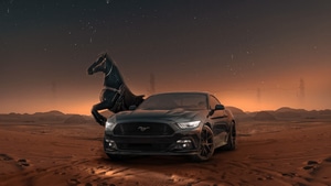 Ford Mustang, Ford, Horse, Cars, 2023 Cars, Behance, 4K wallpaper