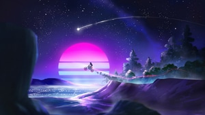 Synthwave, Vaporwave, Bikes, Motocross, Artist, Artwork, Digital Art, Deviantart, 4K wallpaper