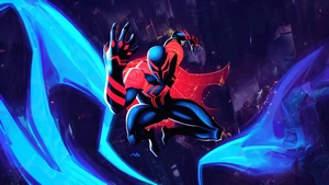 Spiderman 2099, Spiderman, Superheroes, Artist, Artwork, Digital Art, 4K wallpaper
