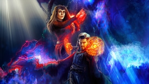 Doctor Strange In The Multiverse Of Madness, Doctor Strange, Artwork, Digital Art, Scarlet Witch, Superheroes, Movies, 2022 Movies, 4K wallpaper