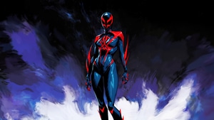 Spiderman 2099, Spiderman, Superheroes, Artwork, Digital Art, Artist, Artstation, 4K wallpaper