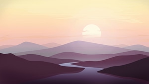 Sunset, Minimalism, Minimalist, Artist, Artwork, Digital Art, Deviantart, 4K wallpaper